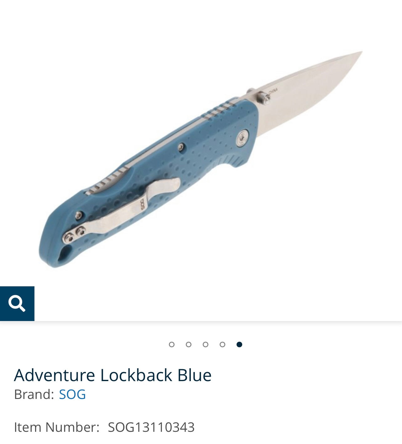 Adventure Lockback Blue