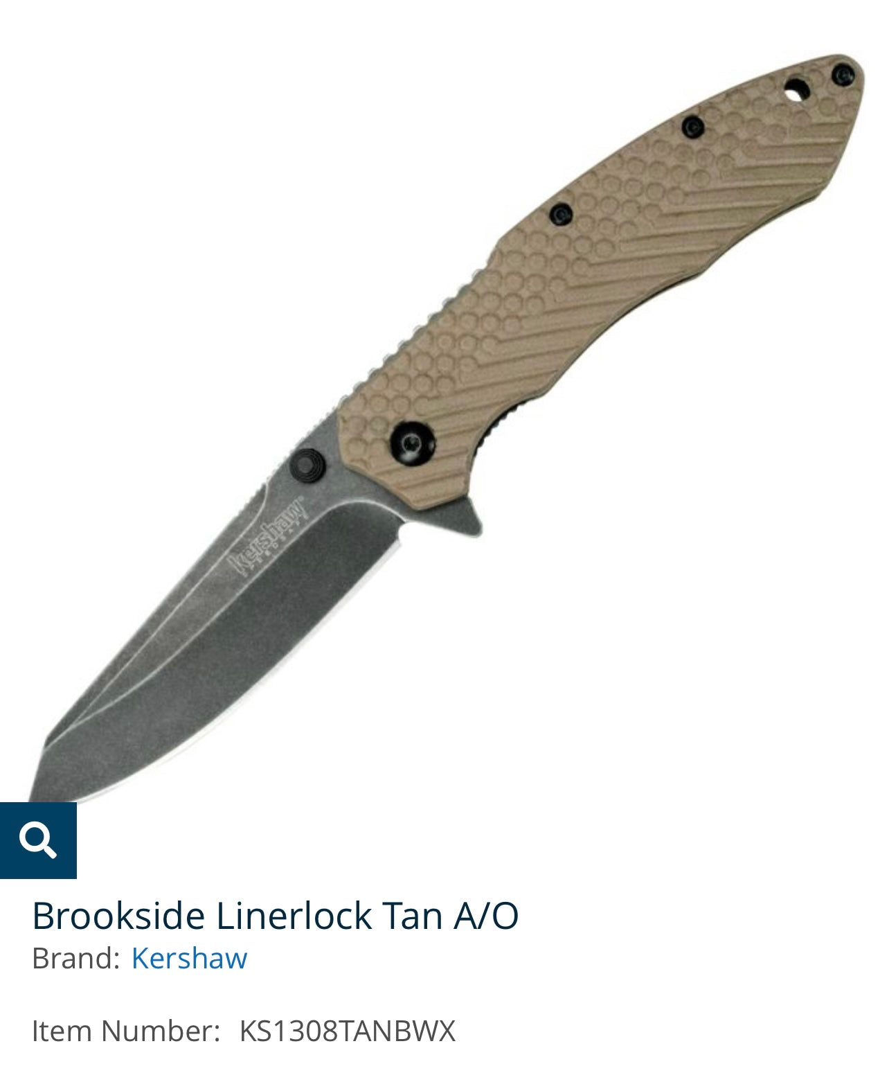 Brookside Linerlock Tan A/O