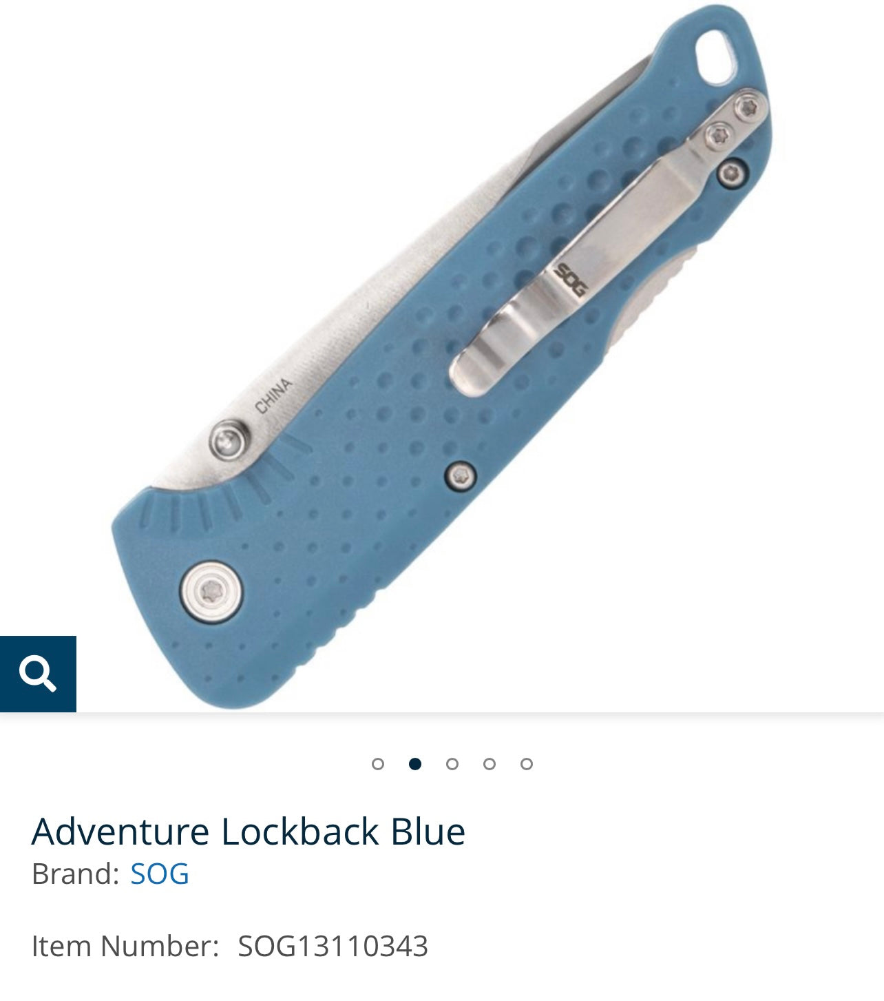 Adventure Lockback Blue