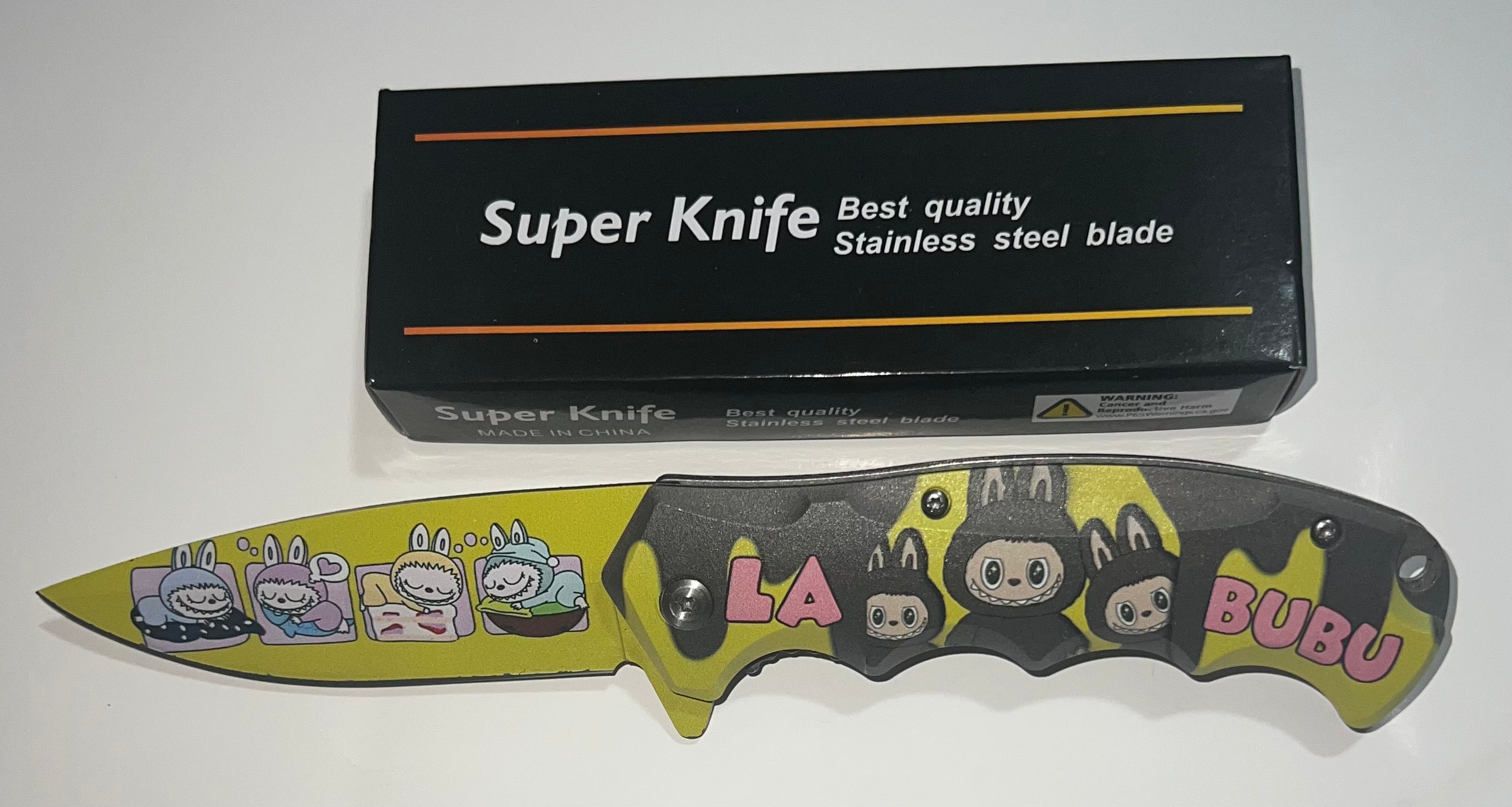 8" La Bubu Blade Spring Assisted Pocket Knife Folding Tactical Open Blade