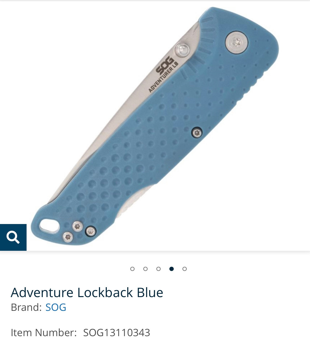 Adventure Lockback Blue