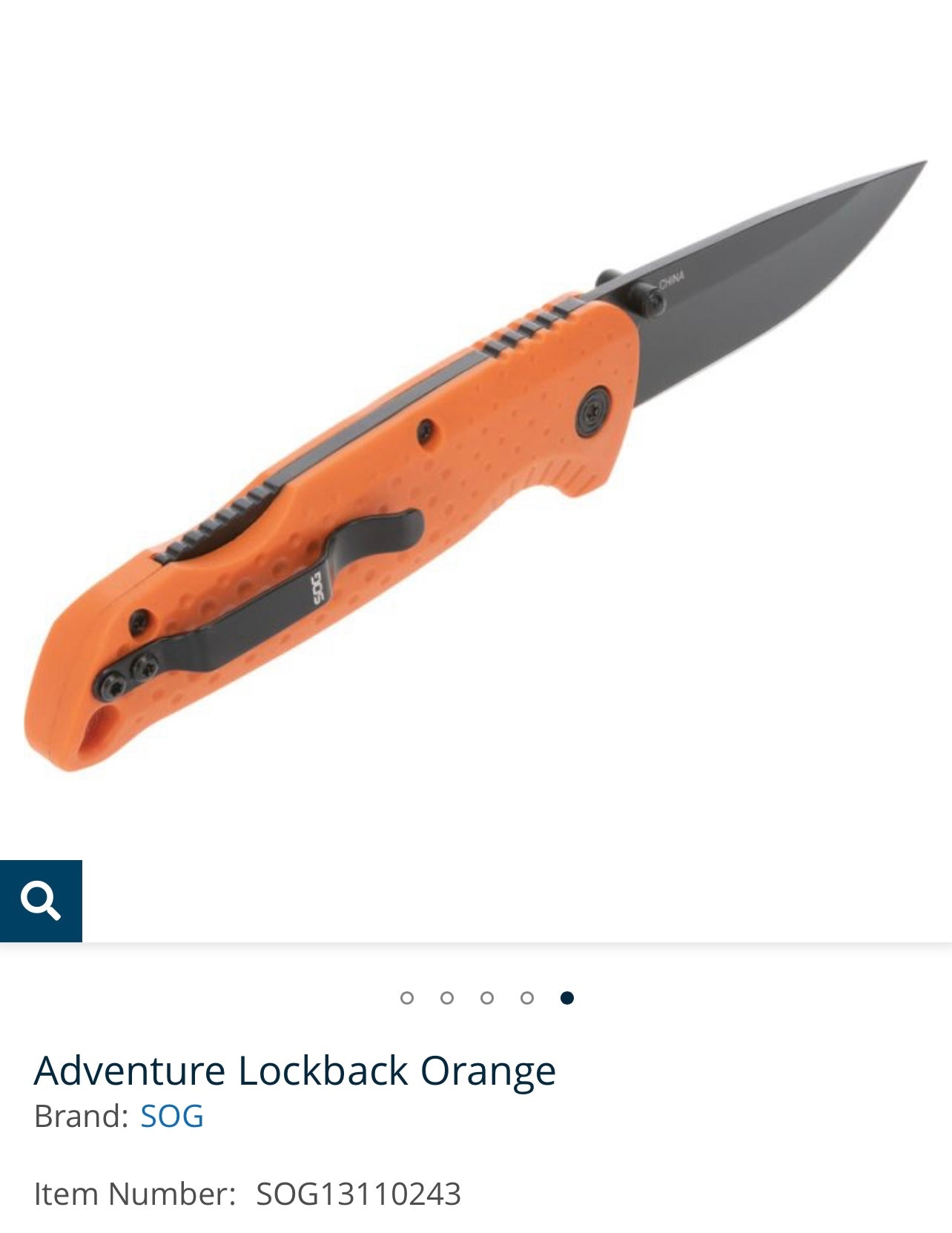 Adventure Lockback Orange